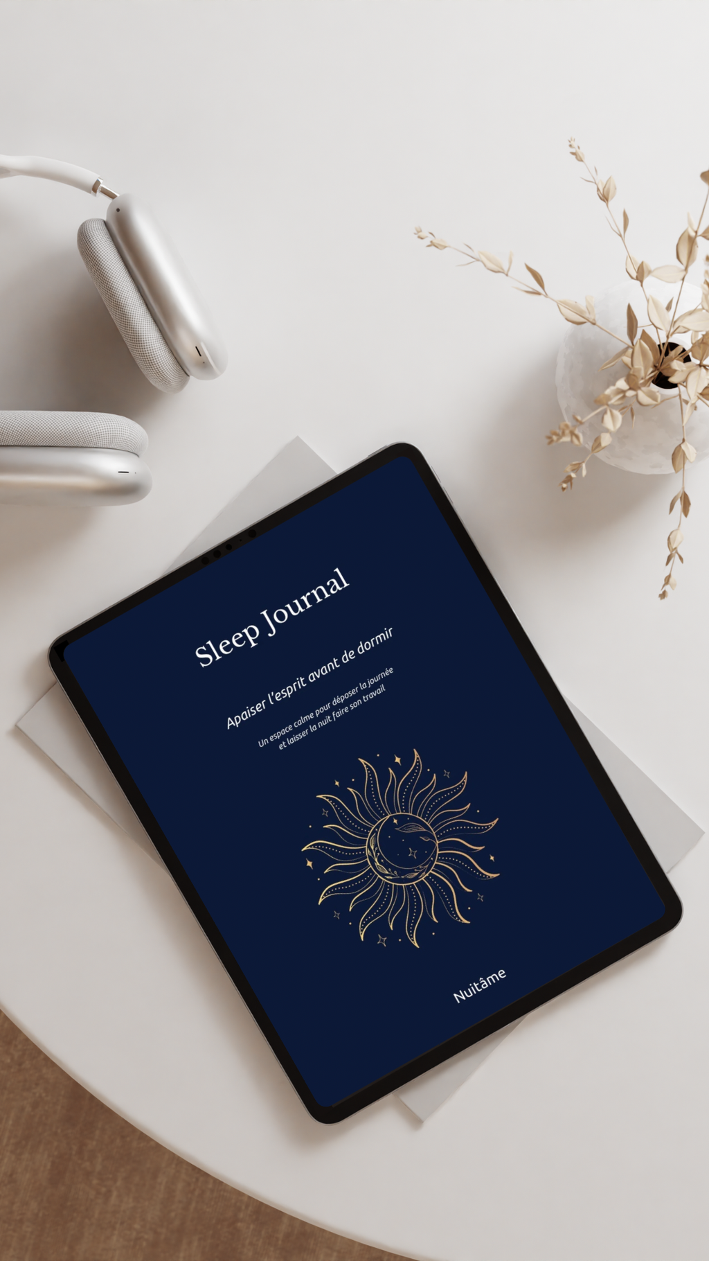 Journal de Sommeil Nuitâme – Déposer la journée & Apaiser l’esprit (PDF imprimable)