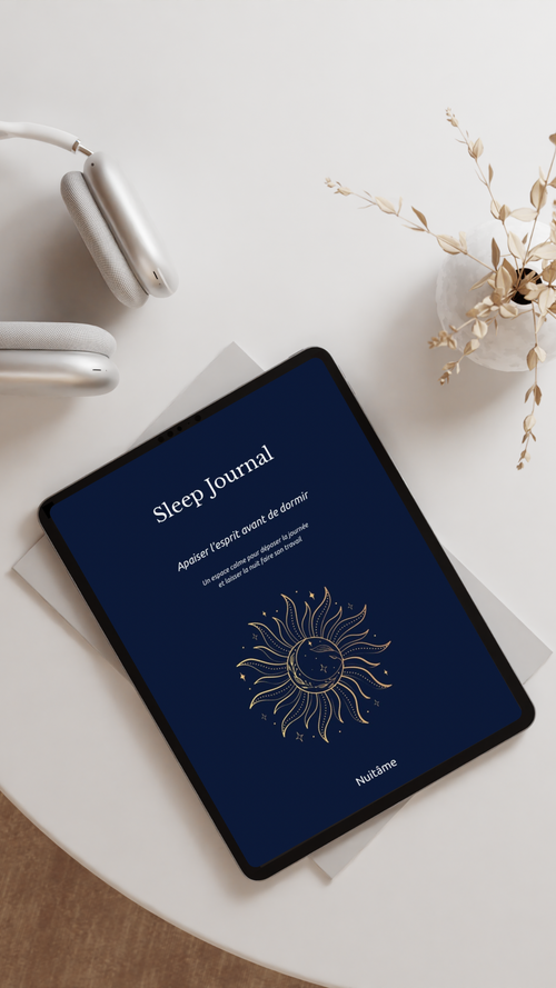 Journal de Sommeil Nuitâme – Déposer la journée & Apaiser l’esprit (PDF imprimable)